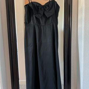 NWOT A New Day Black Ruched Cocktail Sundress
